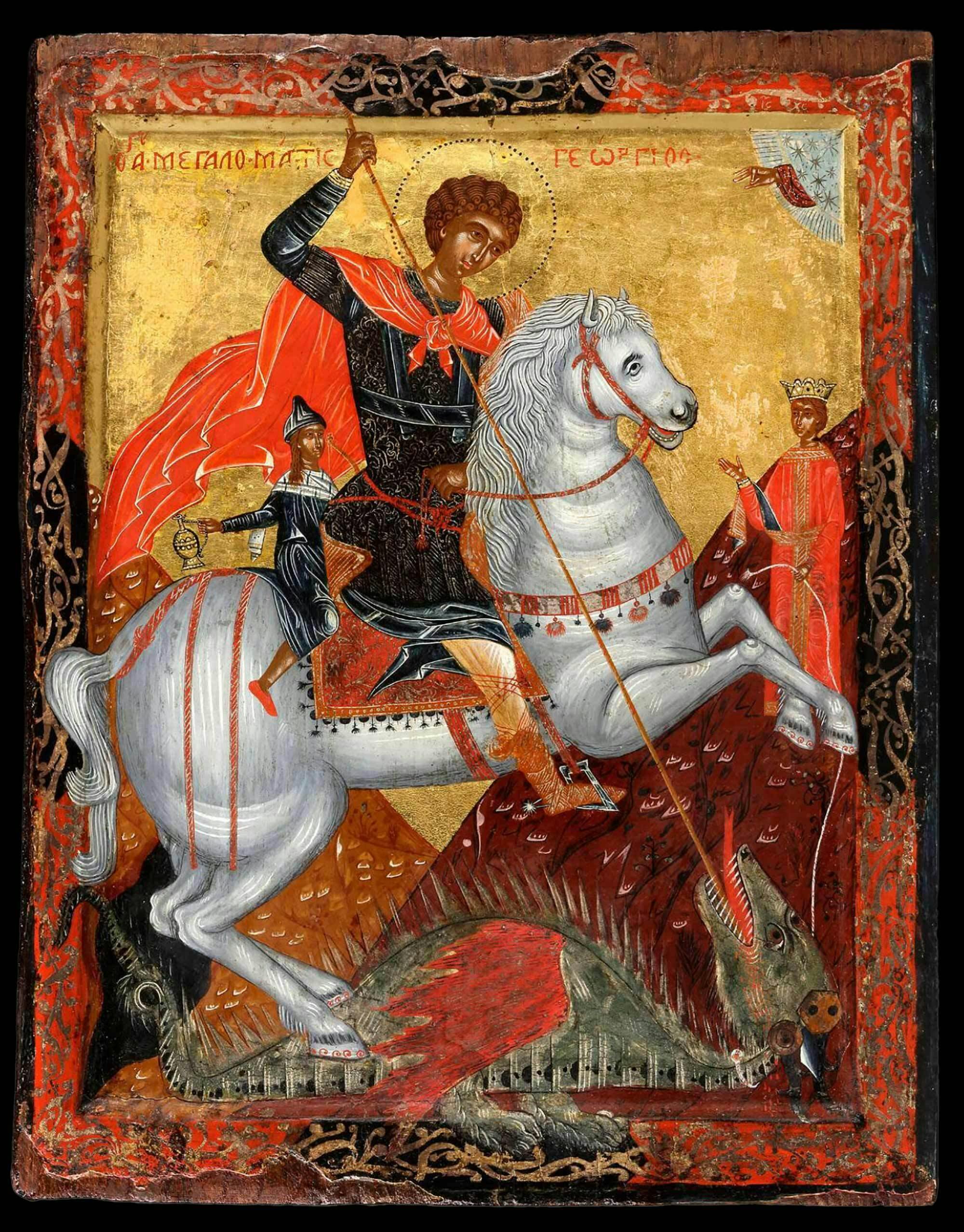 Saint George and the Dragon, Crete, c. 1500