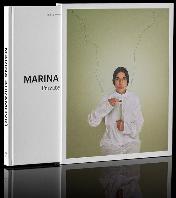 Marina Abramović on the cover of the exhibition catalogue