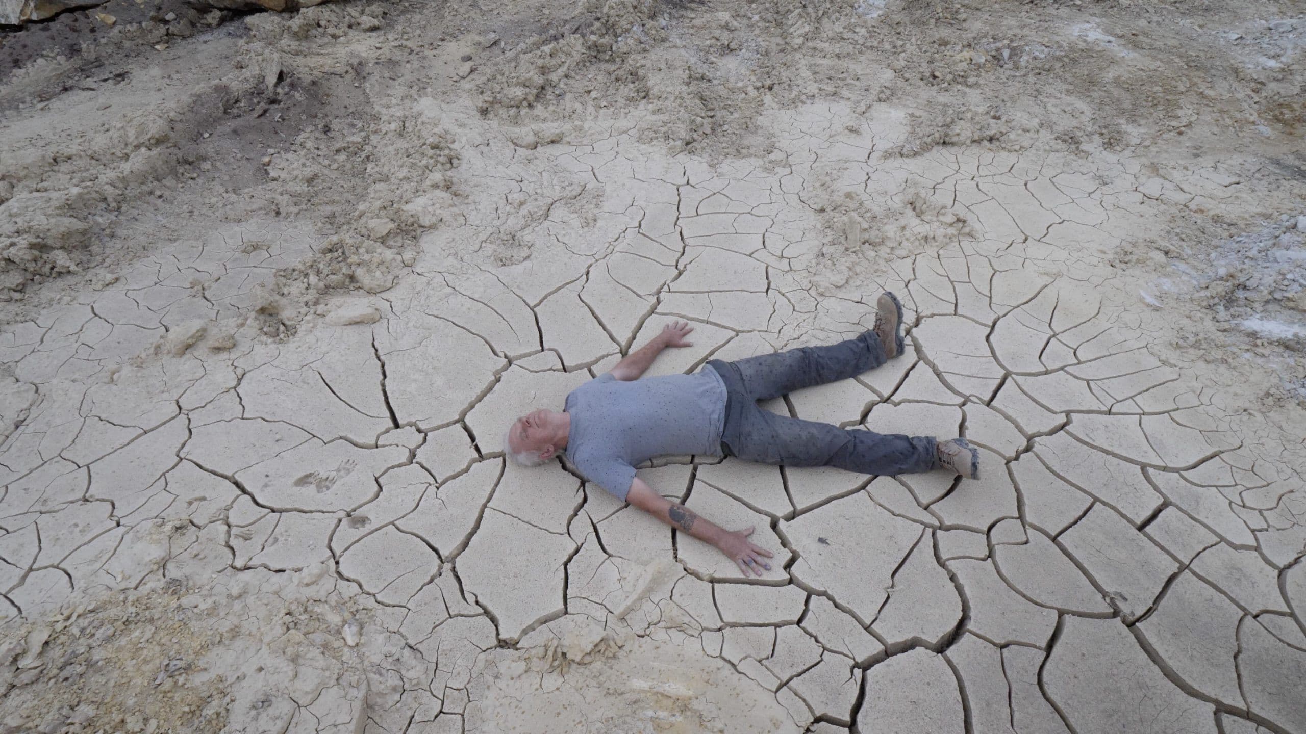 Colebrook Quarry Rain Shadow, Tasmania, 28 February 2024, Andy Goldsworthy Stills taken from video Copyright of the artist